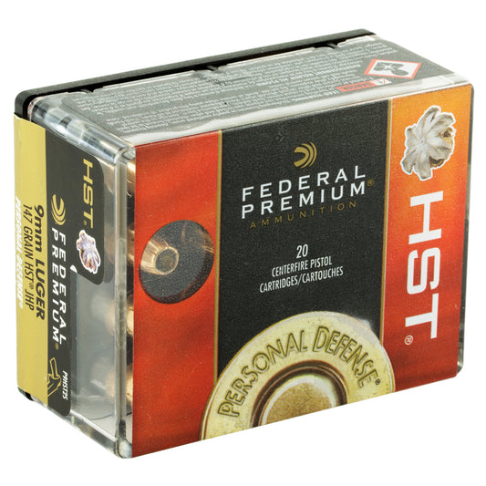 Federal Premium HST 9mm 147-Grain Hollow Point Ammunition * Self-Defense & Law Enforcement