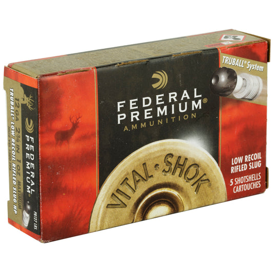 Federal Premium TruBall 12 Gauge 2.75-Inch Low Recoil Slug - 1 oz, Box of 5