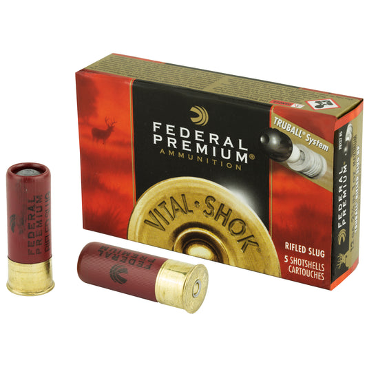 Federal Premium TruBall 12 Gauge 2.75-Inch Rifled Slug - 1 oz - Box of 5, Case of 250