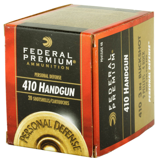 Federal Premium .410 Gauge 3 Buckshot - 4 Buck, 20 Rounds per Box, 200 per Case