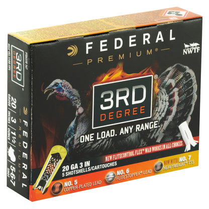 Federal 3rd Degree 20 Gauge Shotshells * 1-7/16 oz, 3-Stage Payload for Versatile Hunting Performance