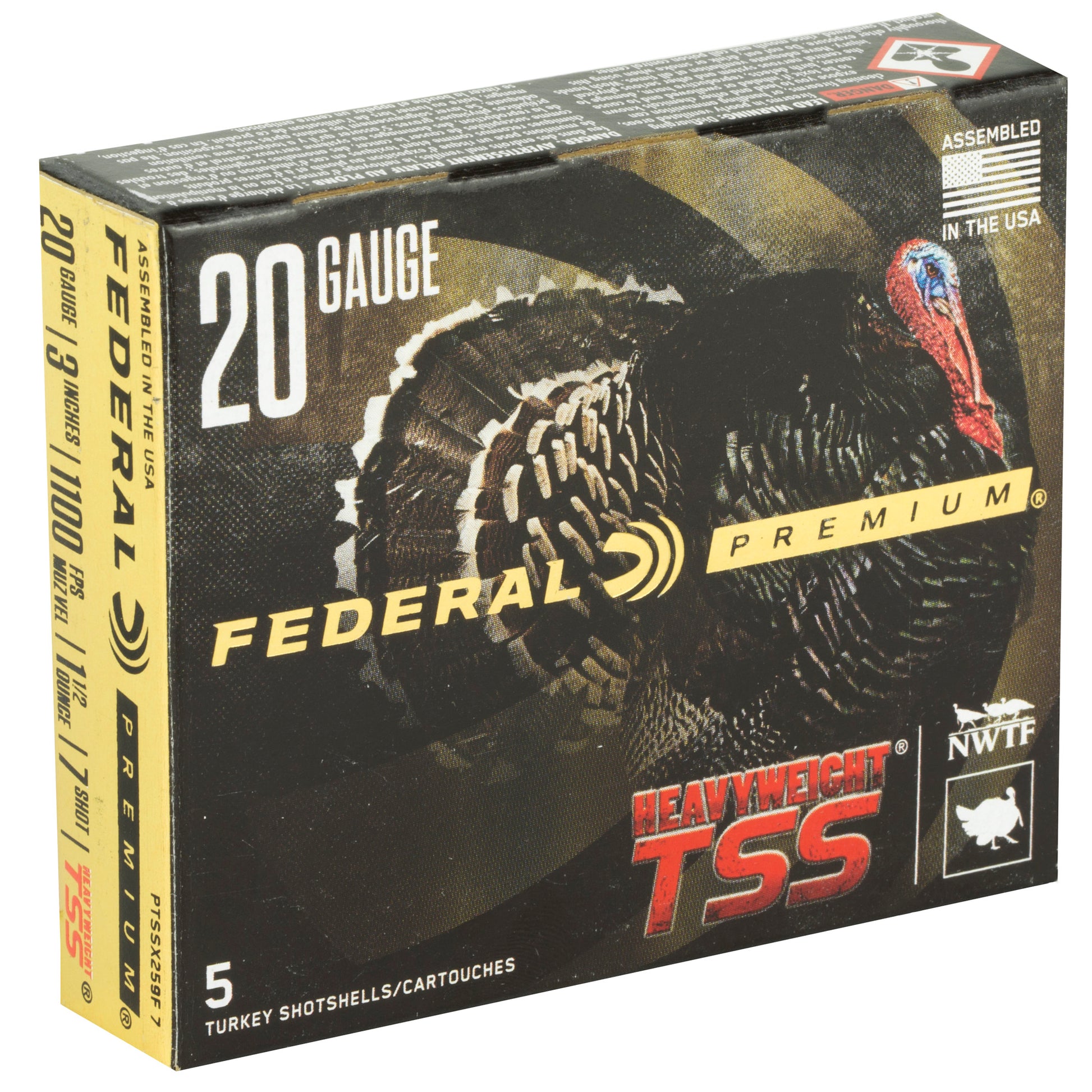 Federal Heavyweight TSS 20 Gauge #7 1 1/2 oz - High-Performance Turkey Hunting Shotgun Ammunition