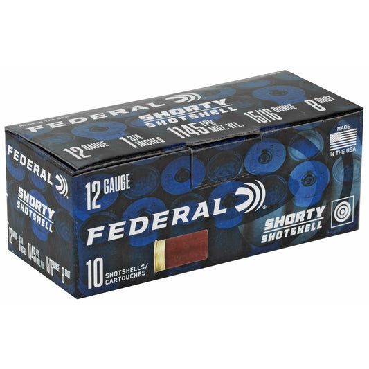 Federal Shorty Shotshell 12 Gauge, 1.75-inch, 8 Shot - Pack of 10