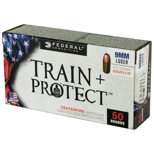 Federal Train & Protect 9mm 115 Grain VHP Ammo * Reliable Hollow Point for Range and Defense