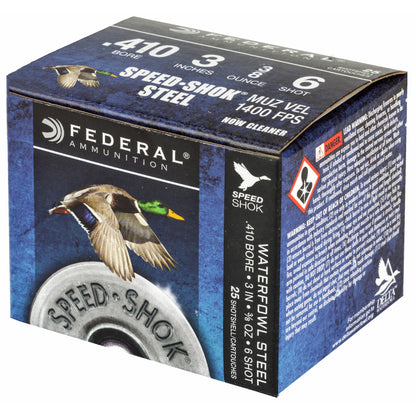 Federal Speed-Shok Steel Shot 410 Gauge 3" #6 - Reliable Hunting and Shooting Ammo