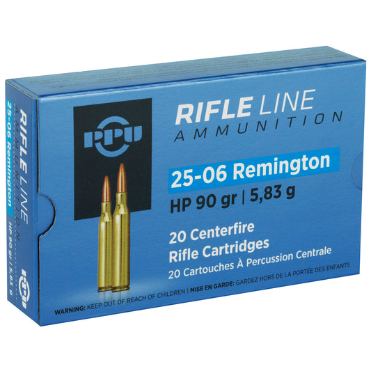 Prvi Partizan PPU 25-06 Remington Hollow Point Rifle Ammunition - 90 Grain, 20 Rounds per Box