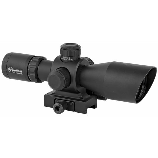 Firefield Barrage 2.5-10x40 Rifle Scope with Red/Green Mil-Dot Reticle and On-Board Laser Sight