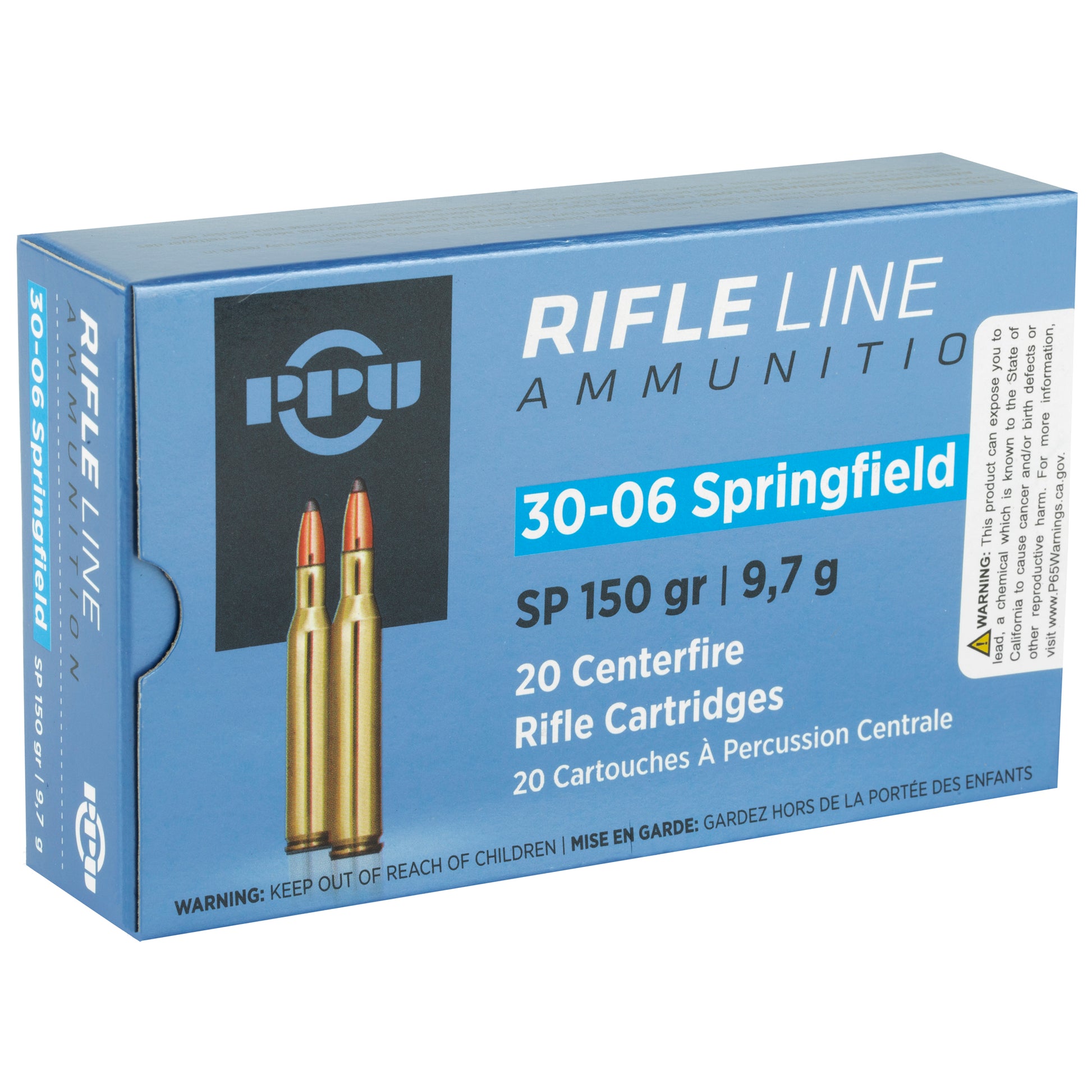 Prvi Partizan PPU 30-06 Springfield 150 Grain Soft Point Rifle Ammunition, 20 Rounds per Box