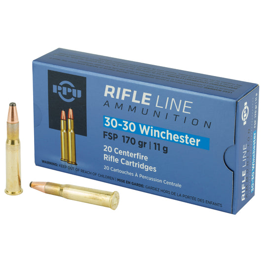 Prvi Partizan PPU 30-30 Winchester Soft Point Rifle Ammunition - 170 Grain, 20 Rounds Per Box