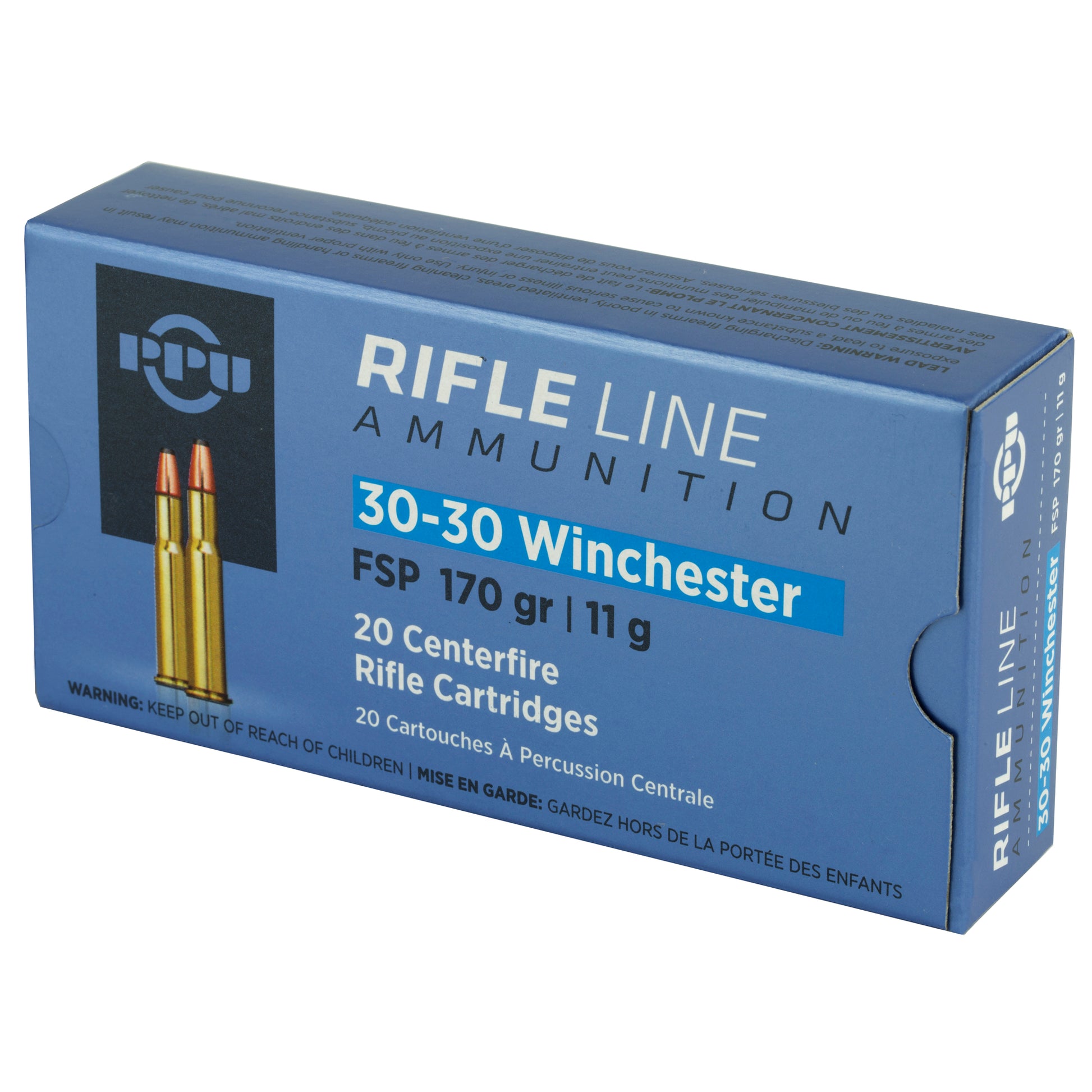 Prvi Partizan PPU 30-30 Winchester Soft Point Rifle Ammunition - 170 Grain, 20 Rounds Per Box