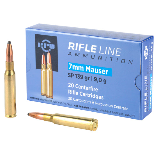 Prvi Partizan PPU 7mm Mauser Soft Point Ammunition * 139 Grain, 20 Rounds Per Box