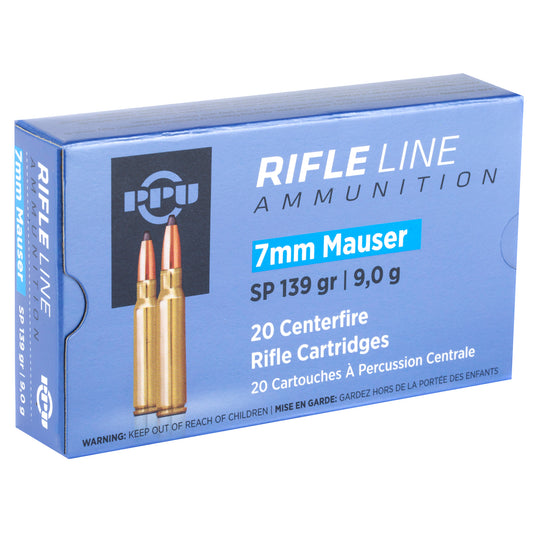 Prvi Partizan PPU 7mm Mauser Soft Point Ammunition * 139 Grain, 20 Rounds Per Box