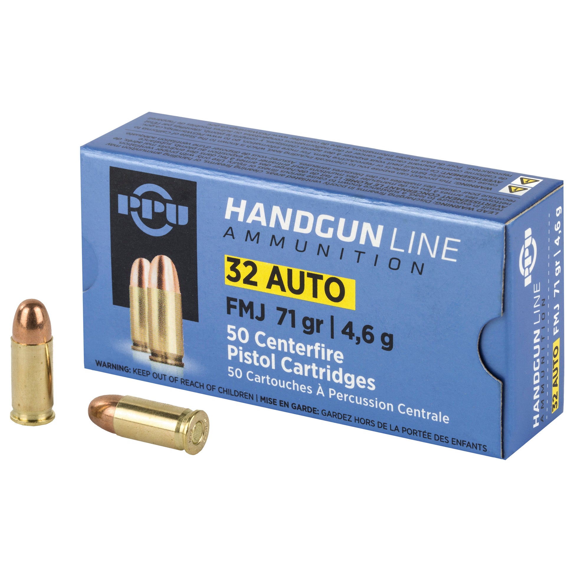 Prvi Partizan PPU 32 ACP Full Metal Jacket Ammunition - 71 Grain, Box of 50