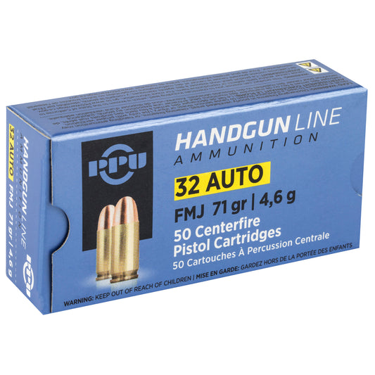 Prvi Partizan PPU 32 ACP Full Metal Jacket Ammunition - 71 Grain, Box of 50