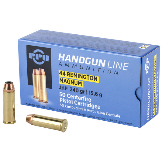 Prvi Partizan PPU 44 Magnum Hollow Point Ammunition - 240 Grain, Box of 50