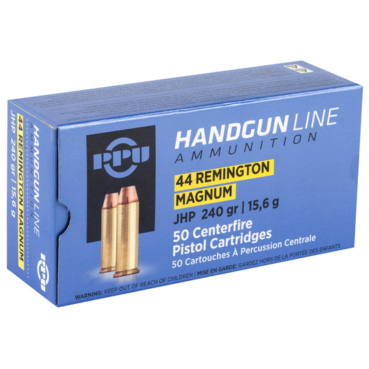 Prvi Partizan PPU 44 Magnum Hollow Point Ammunition - 240 Grain, Box of 50