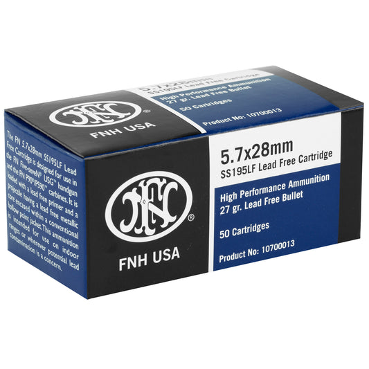 FN America SS195LF 5.7x28mm 27 Grain Lead-Free Hollow Point Ammunition - Self Defense Series