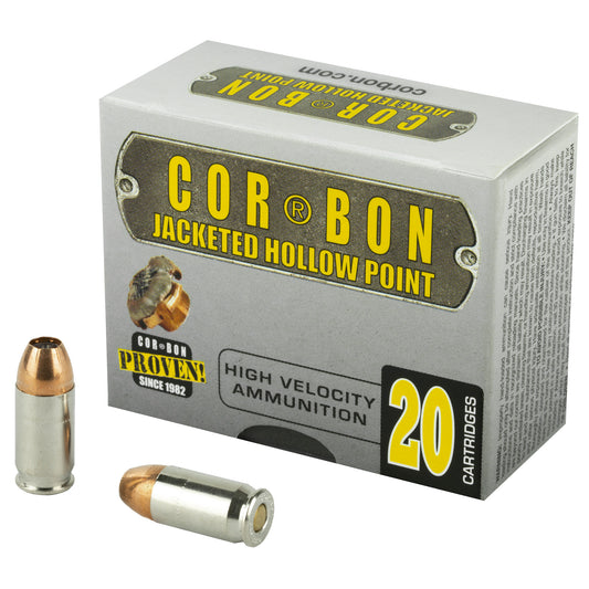 Corbon Ammo 380 ACP 90-Grain JHP Self Defense Ammunition - Pack of 20