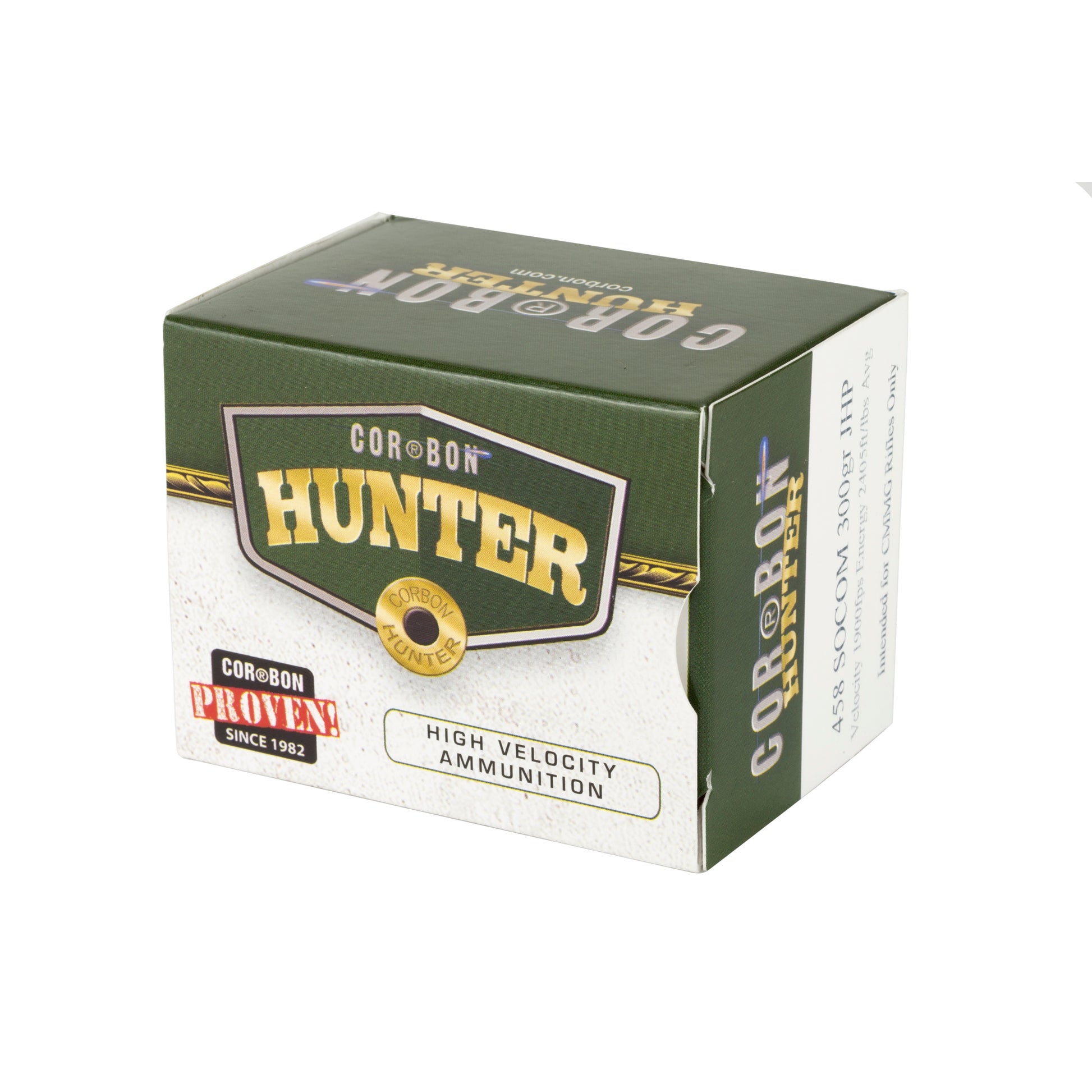 Corbon Ammo 458 SOCOM 300-Grain Jacketed Hollow Point Self-Defense Ammunition (20 Rounds per Box)