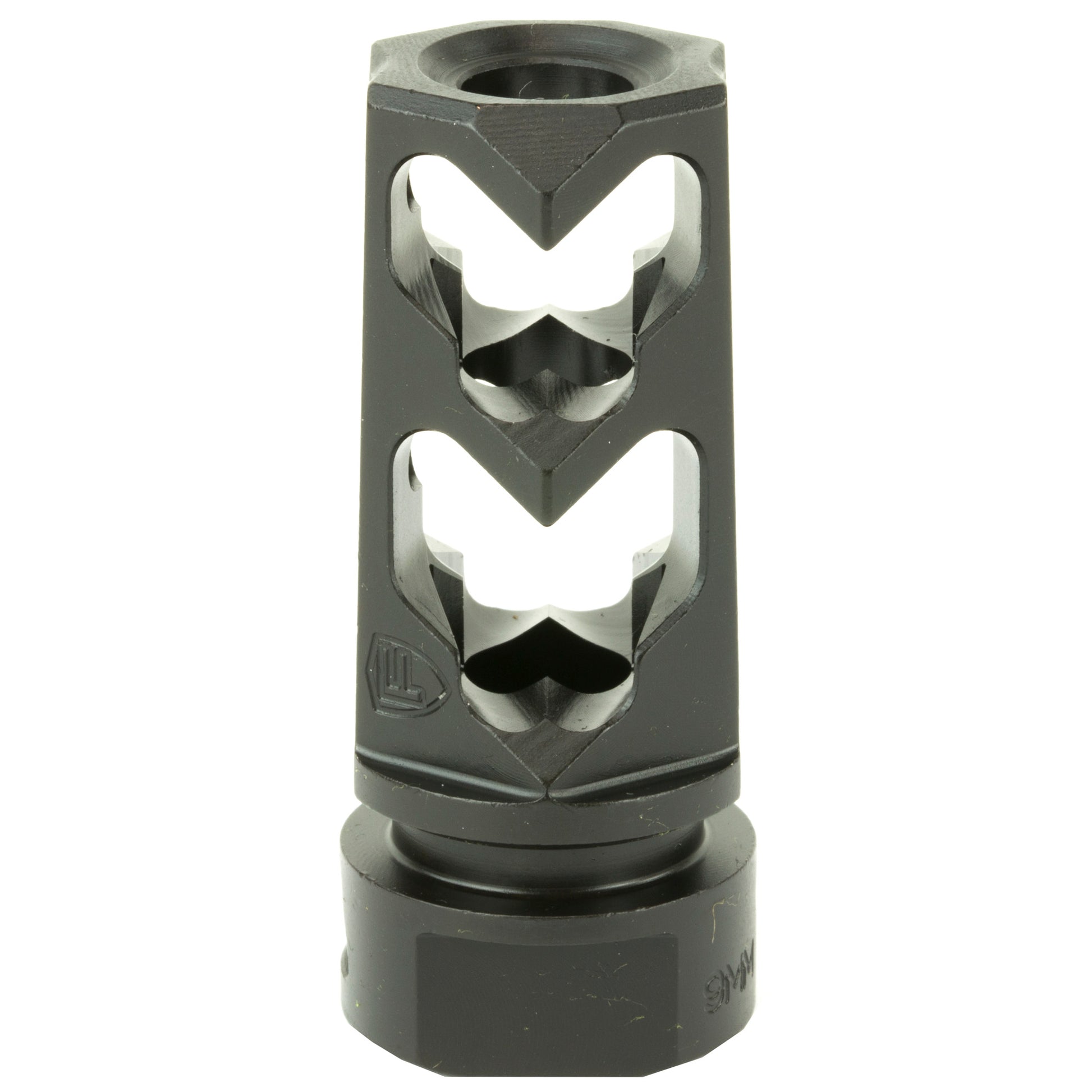 Fortis Manufacturing Inc. 9mm Muzzle Brake - Black, Part Number 9MM-MB-BLK-28