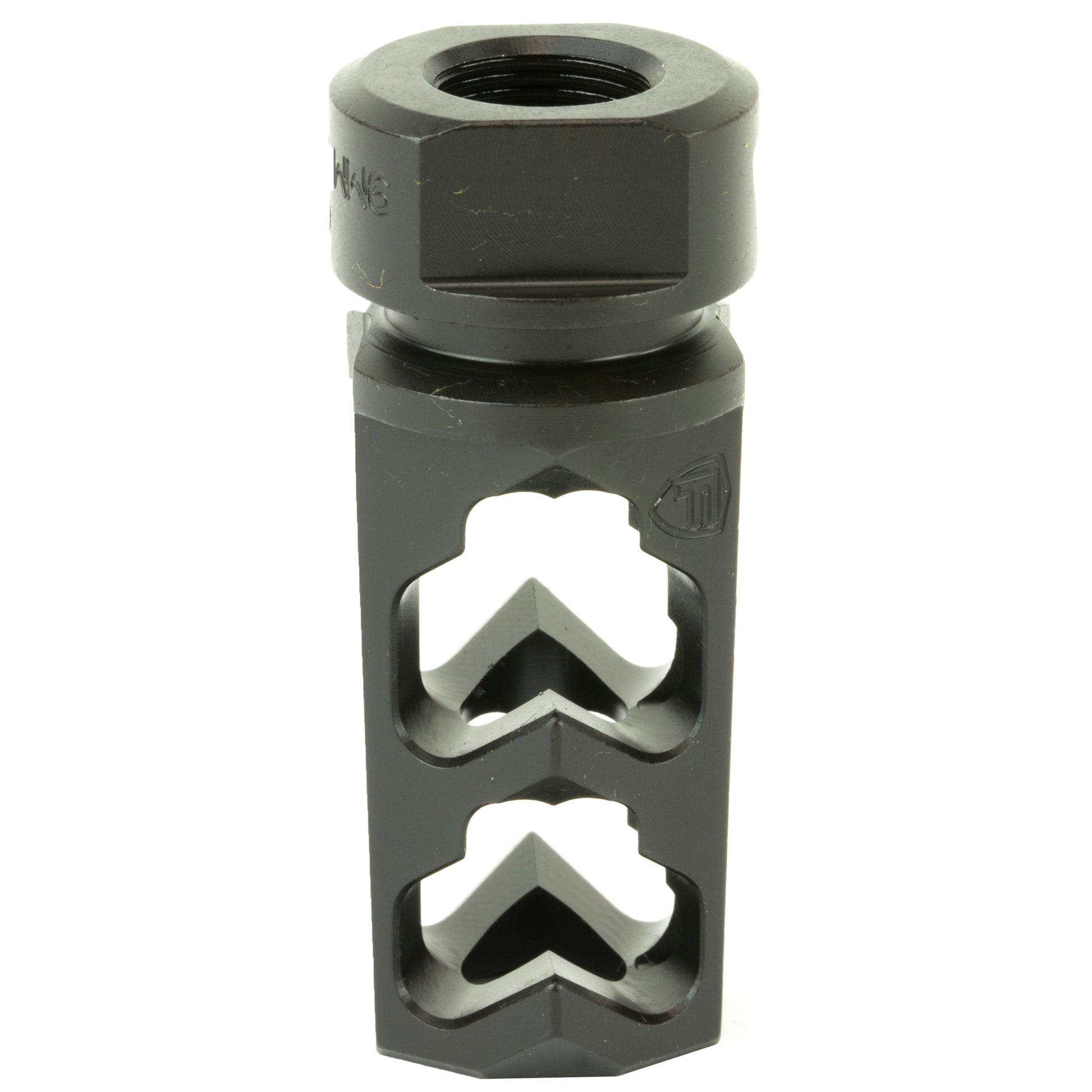 Fortis Manufacturing Inc. 9mm Muzzle Brake - Black, Part Number 9MM-MB-BLK-28