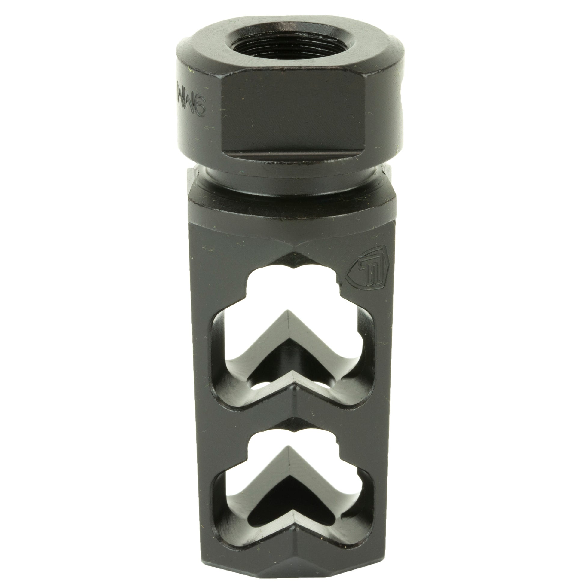 Fortis Manufacturing Inc. 9mm Muzzle Brake - Black, Part Number 9MM-MB-BLK-36
