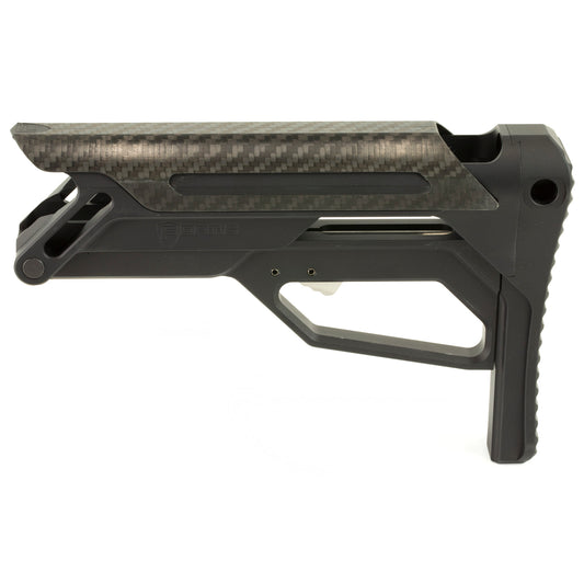 Fortis Manufacturing LA Stock for AR-15 - Lightweight Aluminum Collapsible Buttstock with Carbon Fiber Cheek Piece