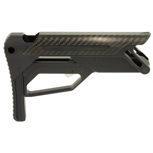 Fortis Manufacturing LA Stock for AR-15 - Lightweight Aluminum Collapsible Buttstock with Carbon Fiber Cheek Piece