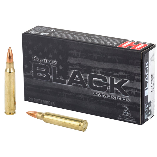 Hornady BLACK .223 Remington 62 Grain FMJ Ammunition - 20 Rounds Per Box