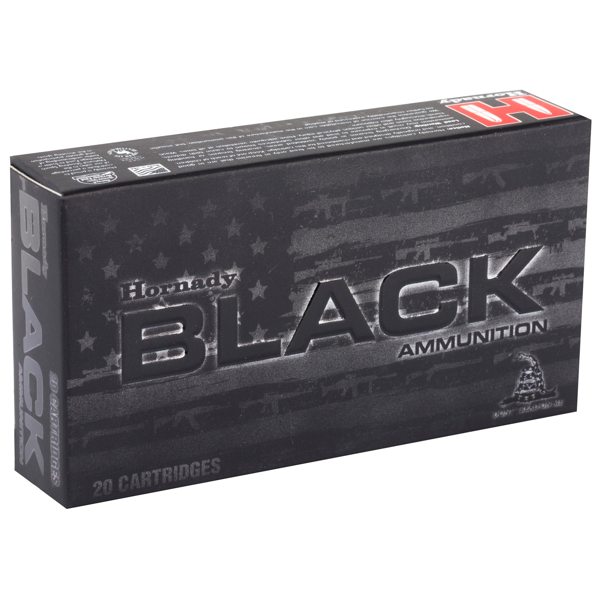 Hornady BLACK .223 Remington 62 Grain FMJ Ammunition - 20 Rounds Per Box