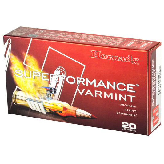 Hornady Superformance Varmint .223 Remington 53-Grain V-Max Ammunition * 20 Rounds Per Box