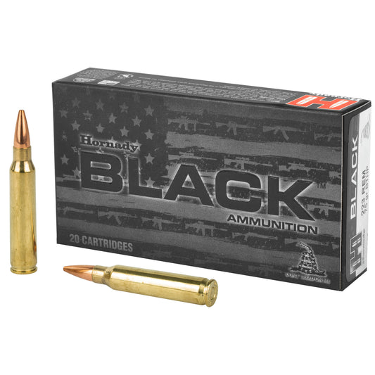 Hornady Black .223 Remington 75 Grain Boat Tail Hollow Point Ammunition - 20 Rounds