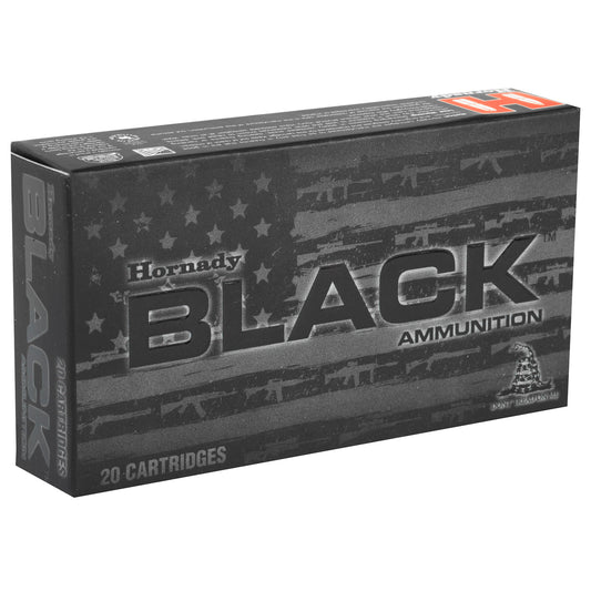 Hornady Black .223 Remington 75 Grain Boat Tail Hollow Point Ammunition - 20 Rounds