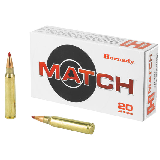 Hornady 223 Remington 73 Grain ELD Match Rifle Ammunition - Precision Match Grade Reloads