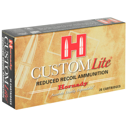 Hornady Custom Lite .243 Winchester 87 Grain SST Ammunition - Reduced Recoil, 20 Rounds per Box