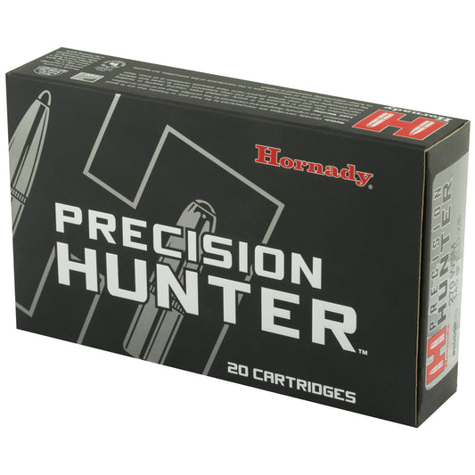 Hornady Precision Hunter 270 Winchester Short Magnum 145-Grain ELD-X Match-Accurate Hunting Ammunition - Box of 20