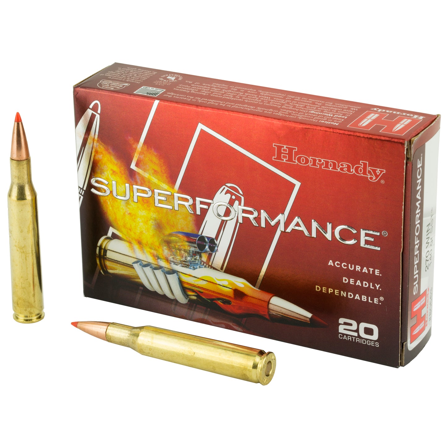 Hornady Superformance 270 Winchester 140 Grain SST Ammunition - Box of 20 Rounds
