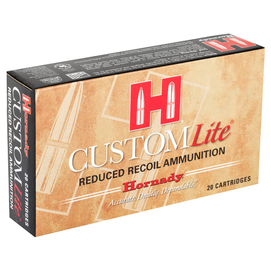 Hornady Custom Lite 7mm-08 Remington 120 Grain SST Ammunition - Reduced Recoil, 20 Rounds per Box