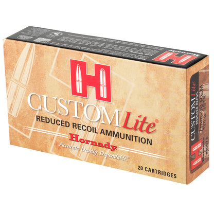 Hornady Custom Lite 7mm-08 Remington 120 Grain SST Ammunition - Reduced Recoil, 20 Rounds per Box