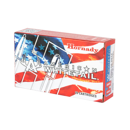 Hornady American Whitetail 7mm-08 Remington Ammo - 139 Grain InterLock for Deer Hunting