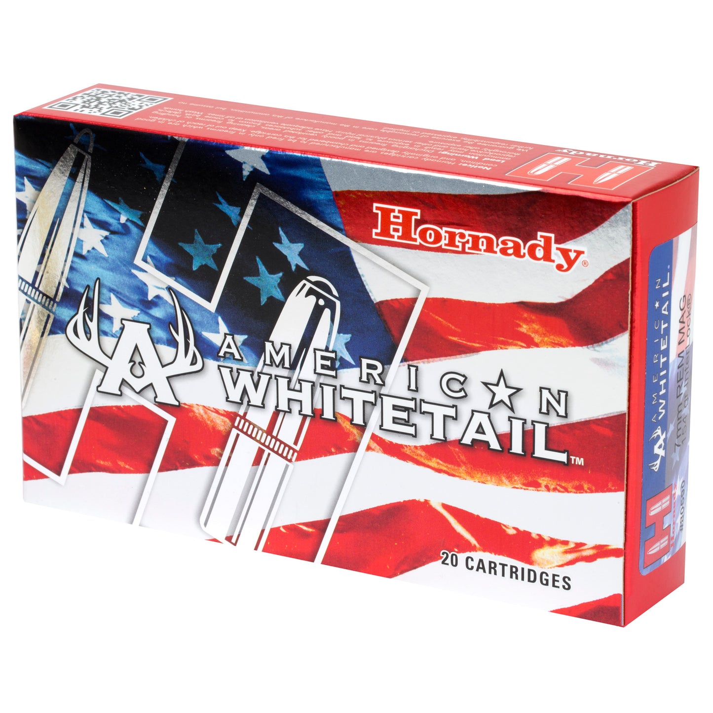 Hornady American Whitetail 7MM Remington 154 Grain InterLock Rifle Ammunition * 20 Rounds Per Box, 200 Per Case