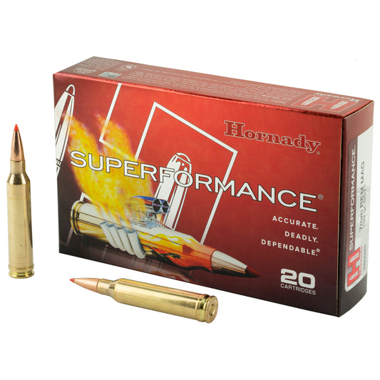 Hornady Superformance SST 7mm Remington 139-Grain Rifle Ammunition - High-Performance Load for Hunting and Precision Shooting