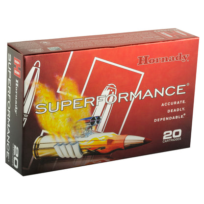 Hornady Superformance SST 7mm Remington 139-Grain Rifle Ammunition - High-Performance Load for Hunting and Precision Shooting