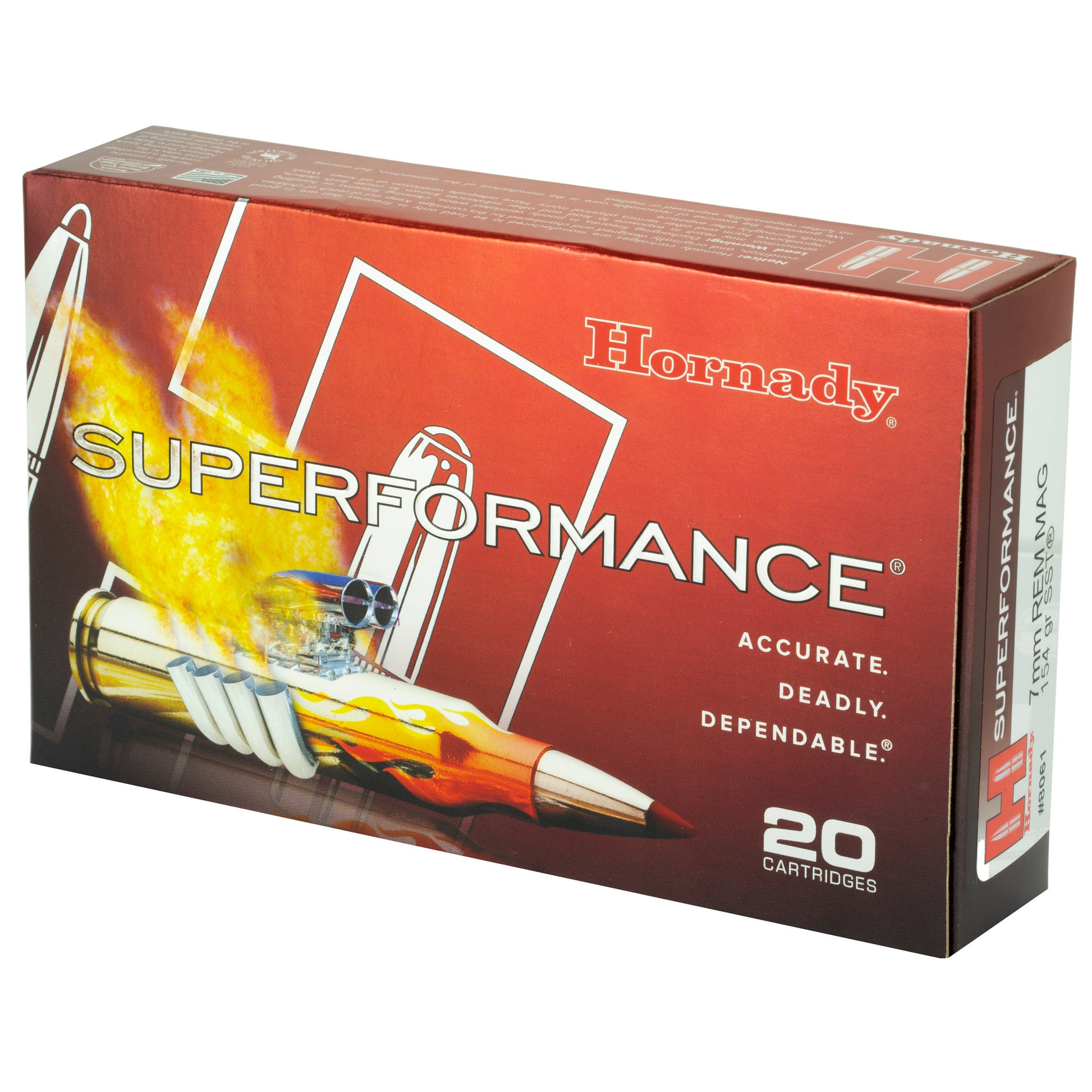 Hornady Superformance 7mm Remington 154-Grain SST Rifle Ammunition (20 Rounds per Box, 200 per Case)