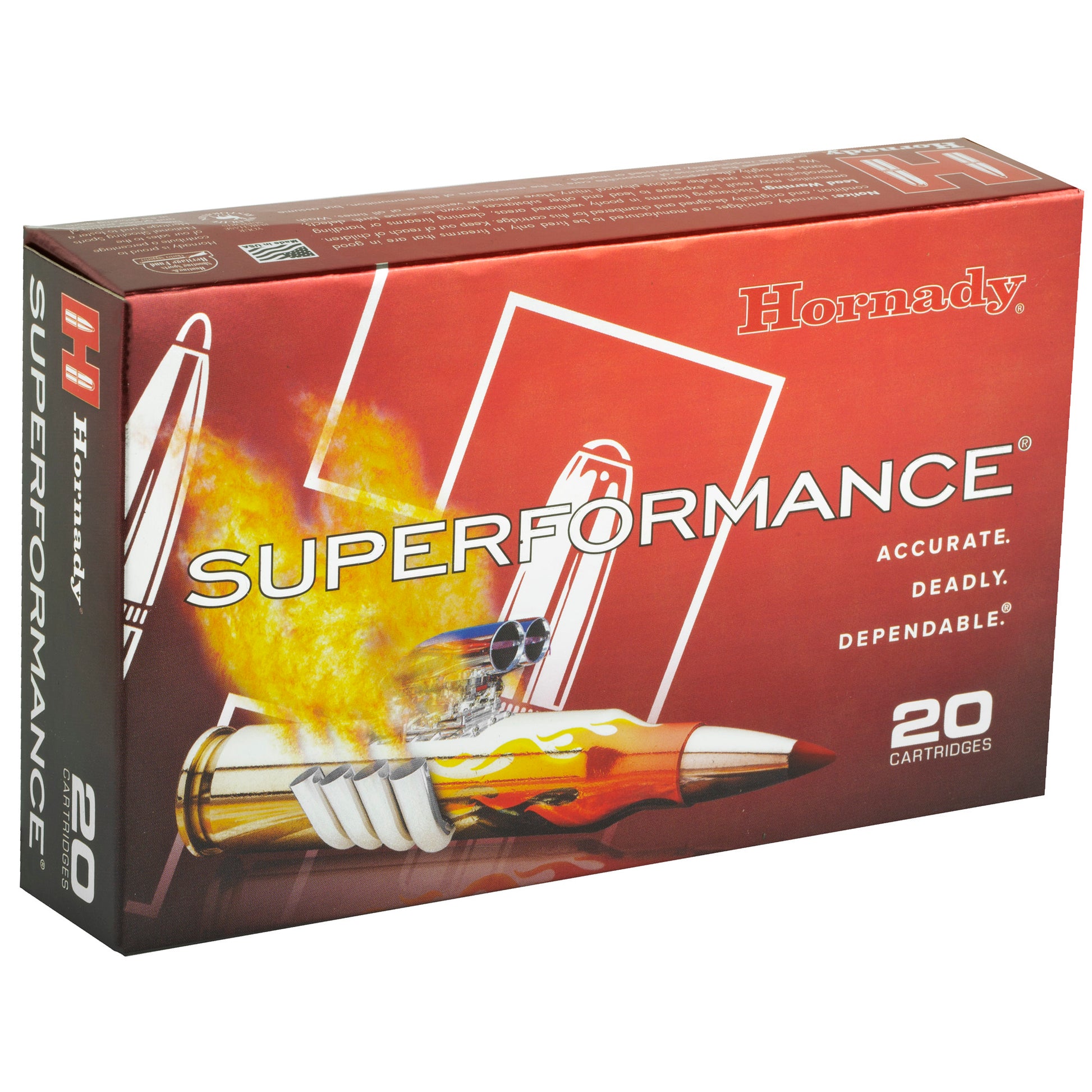 Hornady Superformance SST 7mm Remington Magnum Ammo - 162 Grain, Box of 20