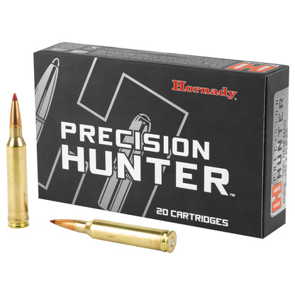Hornady Precision Hunter 7mm Remington 162 Grain ELD-X Match-Accurate Hunting Ammunition (20 Rounds per Box)