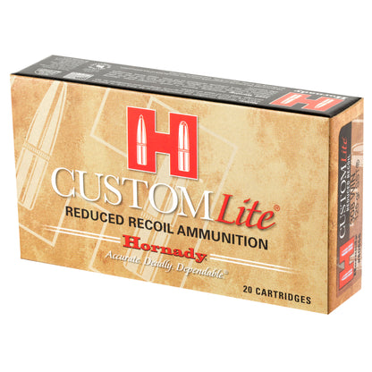 Hornady Custom Lite .308 Winchester 125 Grain SST Ammunition - Reduced Recoil, 20 Rounds