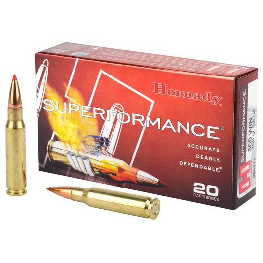 Hornady Superformance 150 Grain SST Rifle Ammunition for 308 Winchester - 20 Rounds Per Box