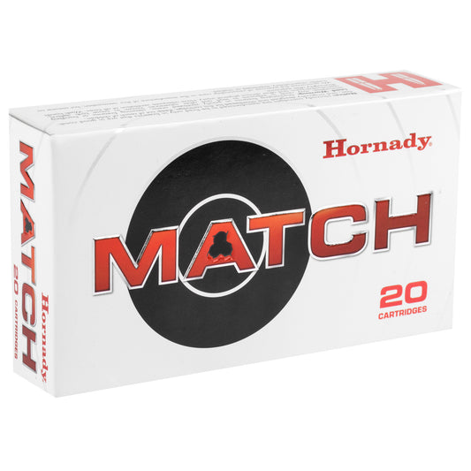Hornady 308 Winchester 168 Grain ELD Match Rifle Ammunition * Precision Accuracy for Competitive Shooting