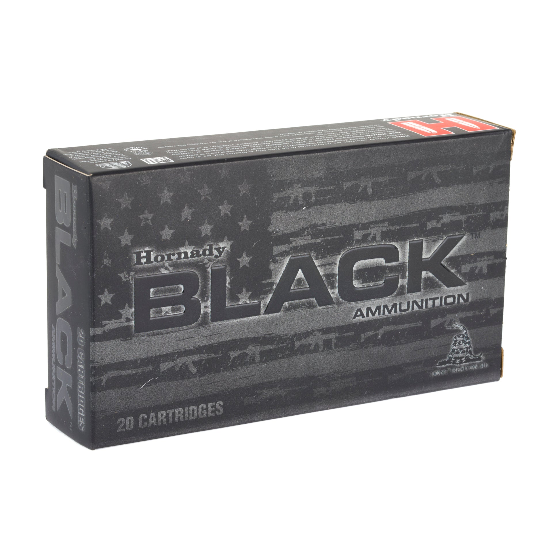 Hornady BLACK 308 Winchester 168 Grain AMAX Ammo - 20 Rounds per Box, 200 Rounds per Case